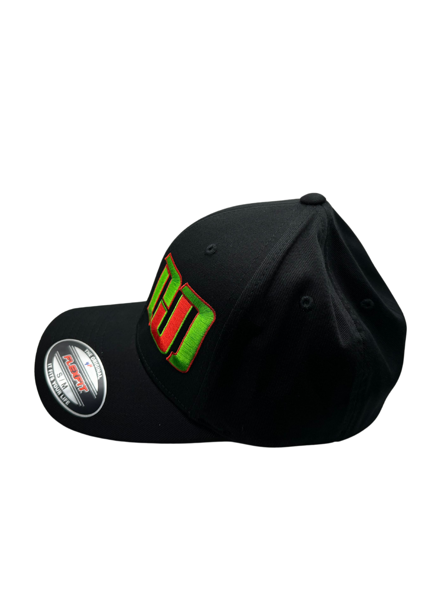 DJD Black Flex Fit 6277 Large Color Logo