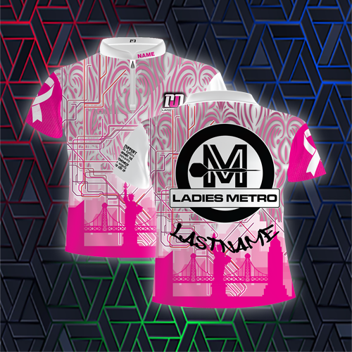 Ladies Metro Breast Cancer White Jersey