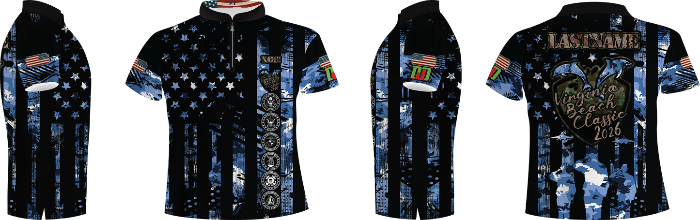 Virginia Beach Dart Classic 2026 Blue Military